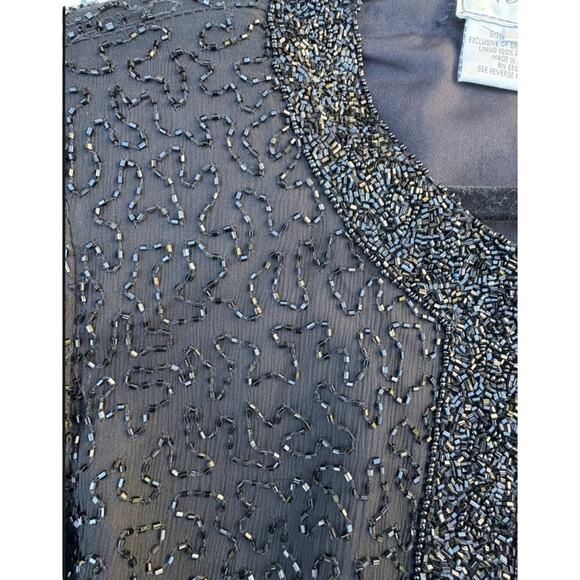 Vintage Stenay Beaded Silk Jacket – Women’s Small Party Layer - Picture 7 of 8